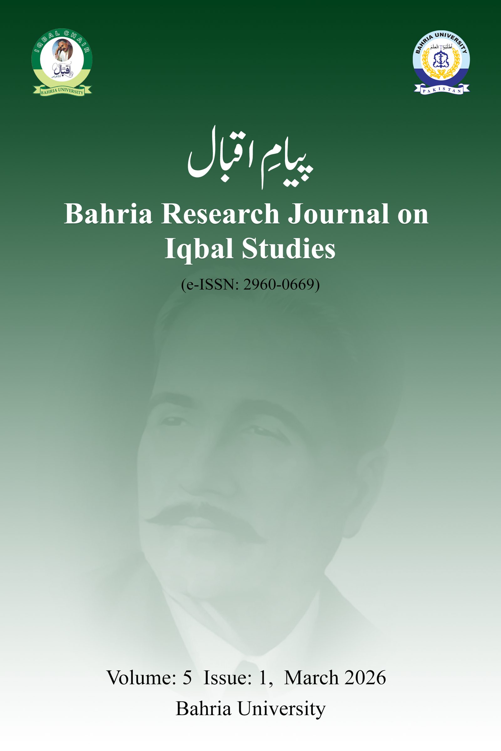 					View Vol. 5 No. 1 (2026): Payam-i-Iqbal Bahria Research Journal on Iqbal Studies (BRJIS)‎
				